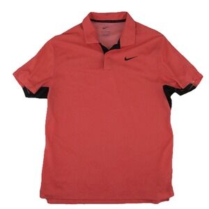 Nike Tiger Woods Collection Dri-FitADV Golf Polo Shirt Mens Medium Pink/Coral